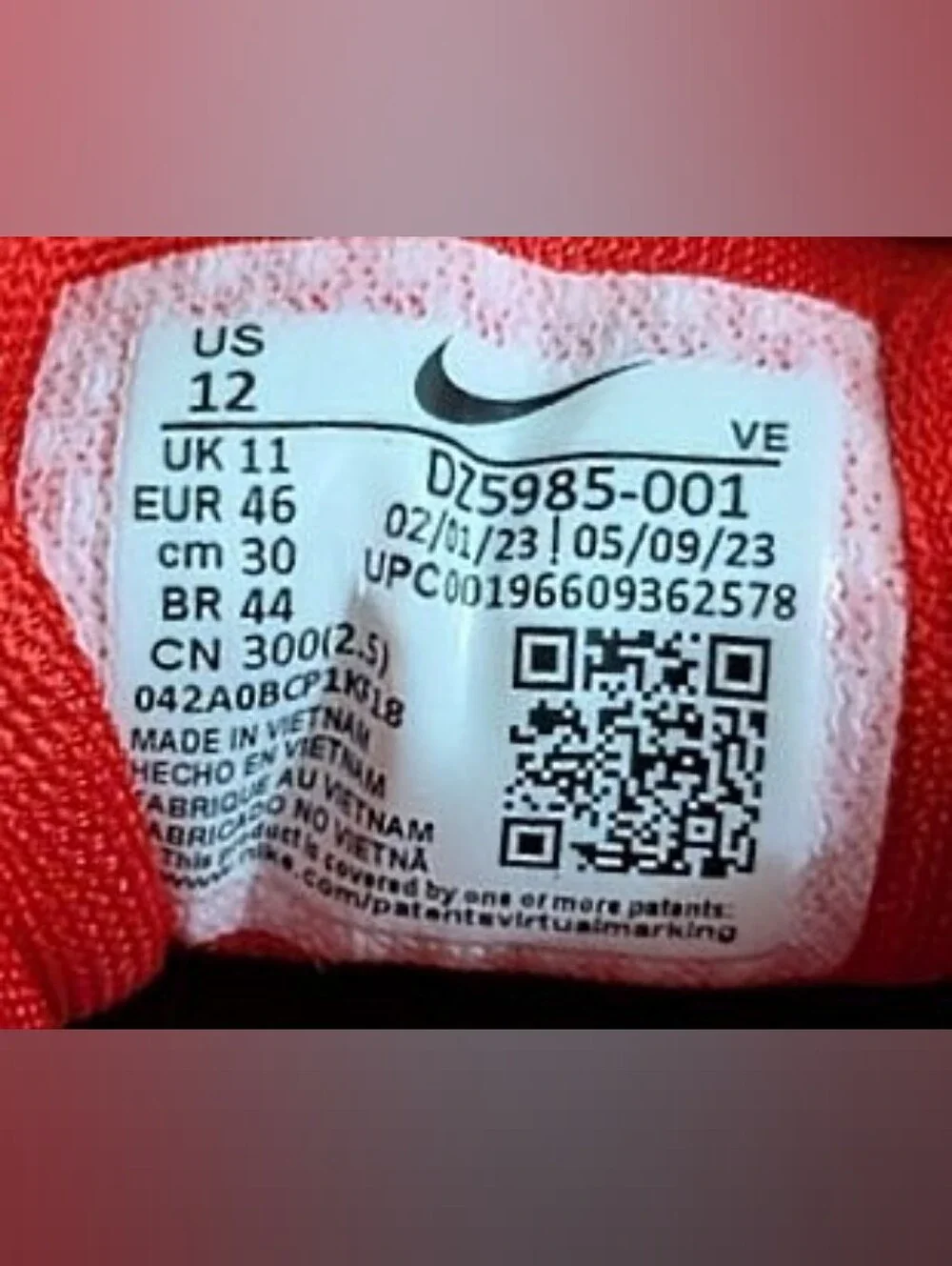 Nike Air Zoom Pegasus 40 Kansas City Chiefs Running Shoes Men's 12 DZ5985-001